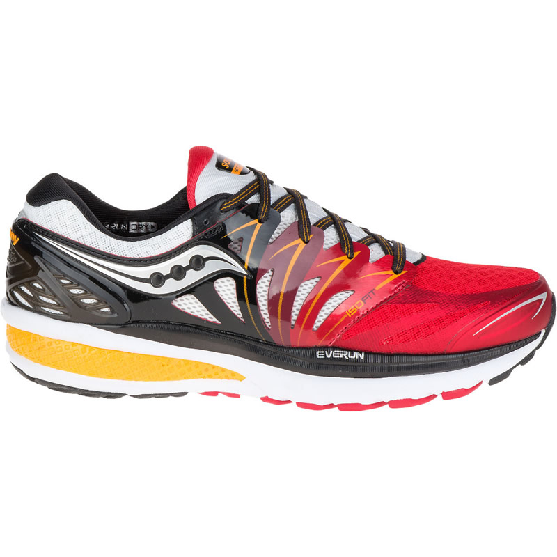 Saucony hurricane iso mens on sale red